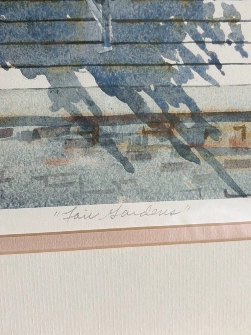 Marilyn Chamberlain “Fair Gardens” Limited Edition Framed Print